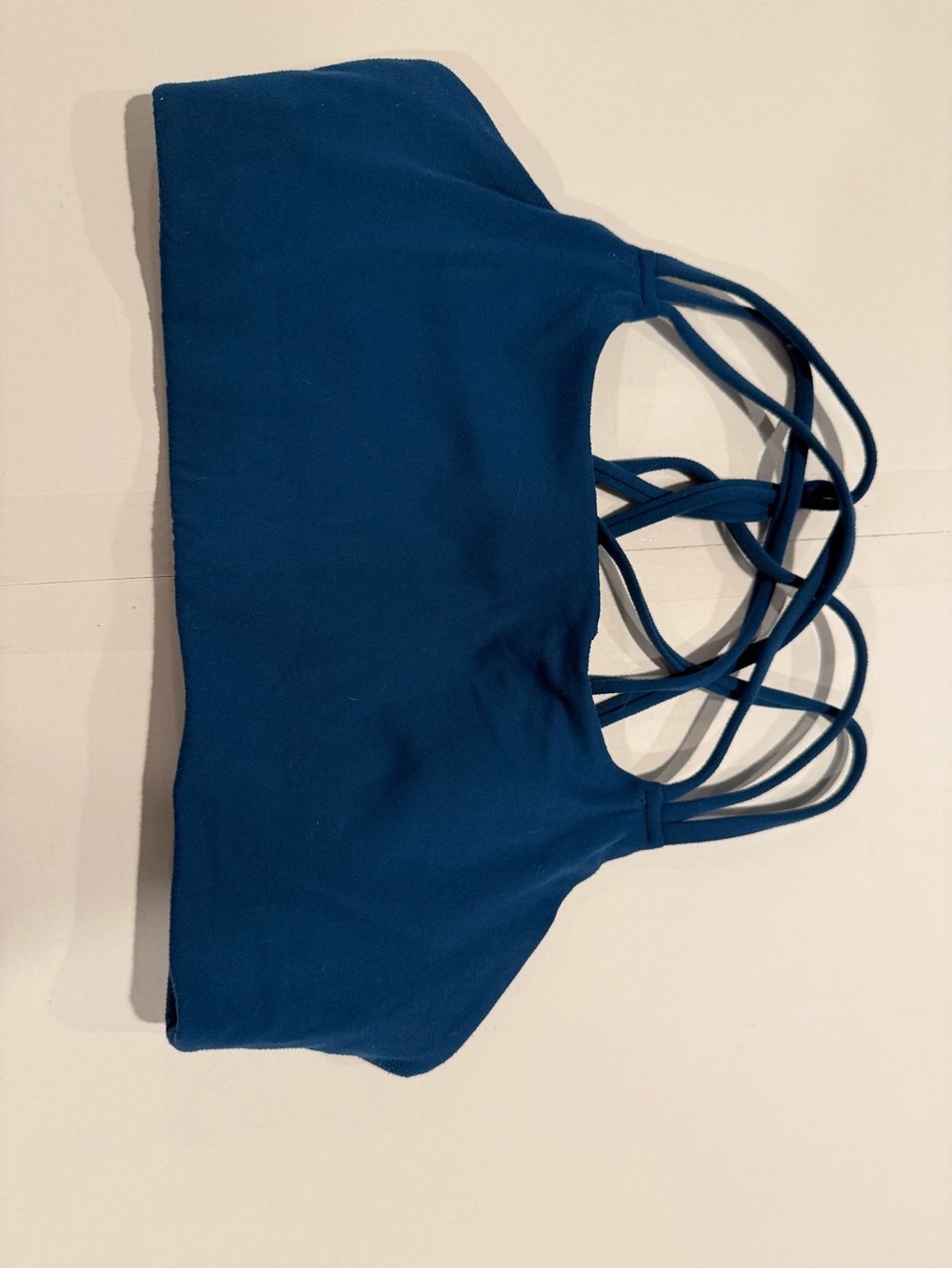 Athleta Strappy Sports Bralette - Deep Teal Blue